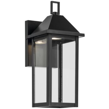 Kichler Prin 14 Inch Dark Sky Outdoor Wall Light in Black