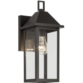 Kichler Prin Outdoor Wall Light | Clear Glass & Olde Bronze