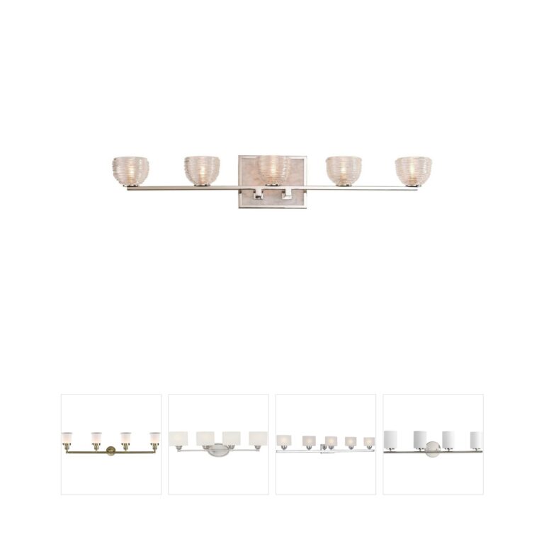 Kalco Bianco Collection Polished Nickel 5-Light Vanity