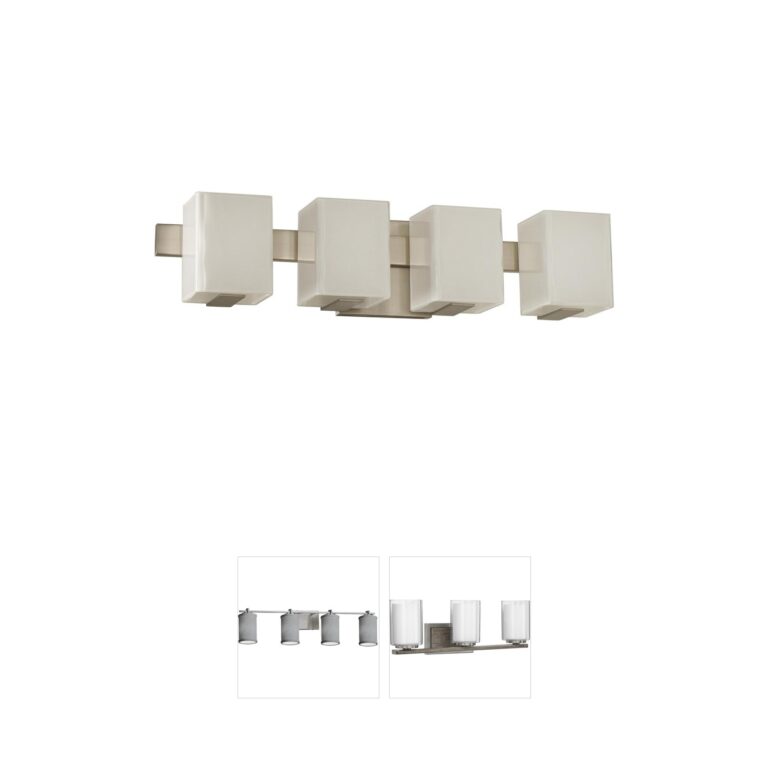 Kalco Lighting Catalina Industrial 4-Light Satin Nickel Vanity Light