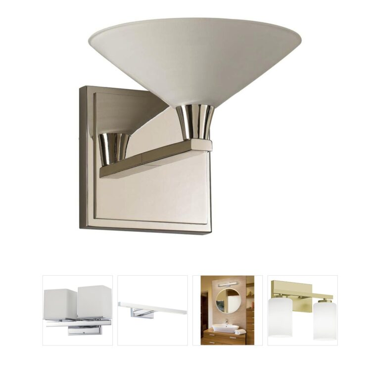 Kalco Galvaston Polished Nickel Vanity Light