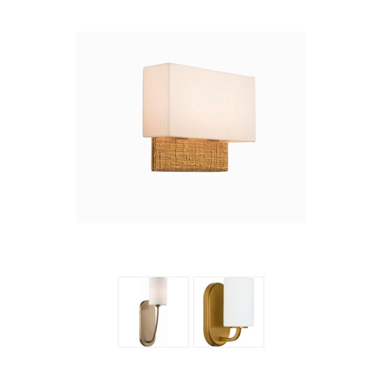 Kalco Cestino Gold Leaf Wall Sconce