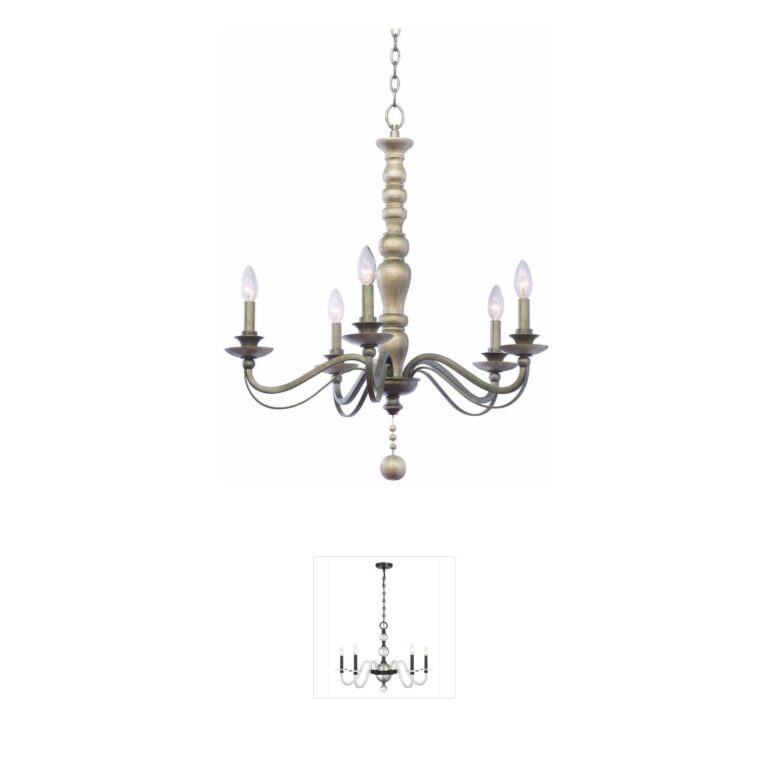 Kalco Colony Hand-Forged Wrought Iron Chandelier