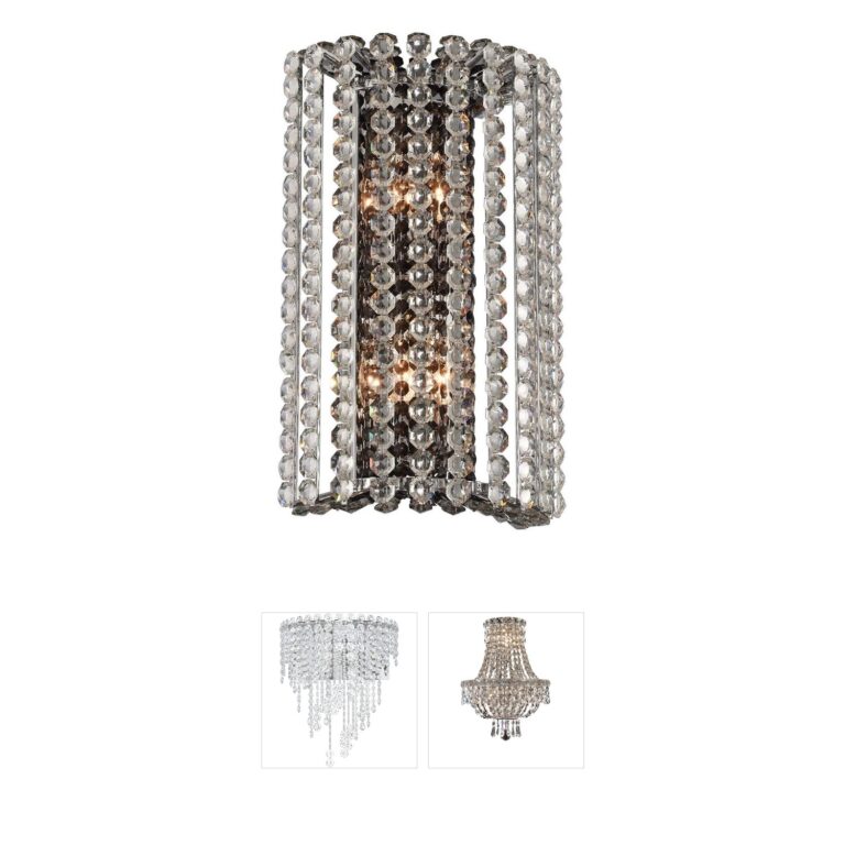 Allegri Anello Chrome & Firenze Crystal Wall Sconce