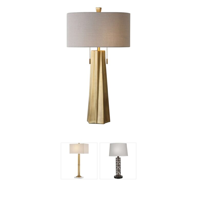 Uttermost Maris Antique Brass Table Lamp