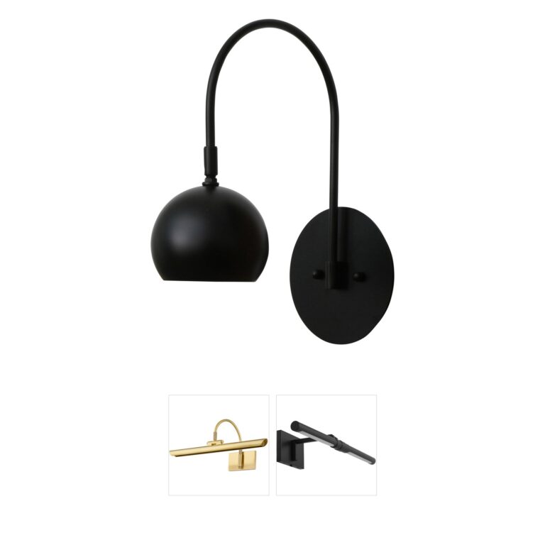 House of Troy Halo Black Metal Picture Light