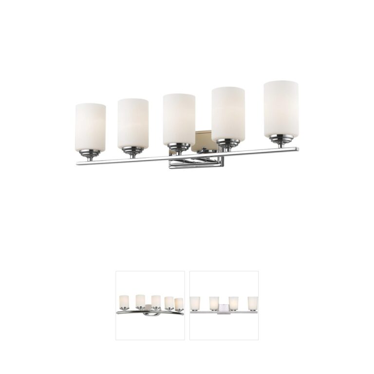 Z-Lite Bordeaux 5-Light Chrome Vanity Light