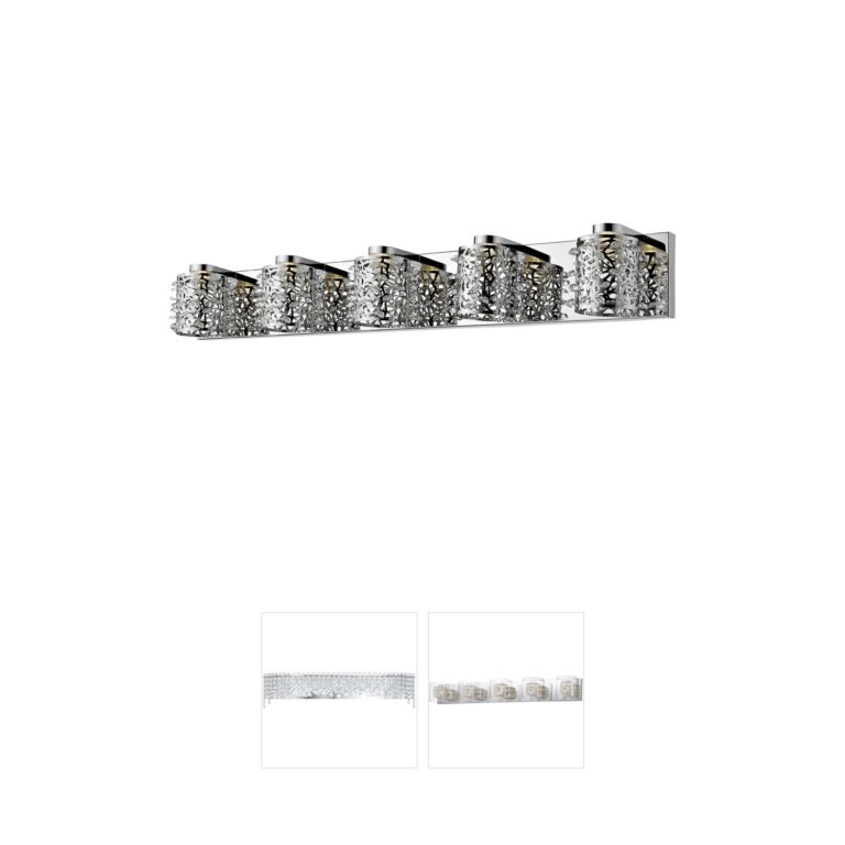 Z-Lite Fortuna Chrome & Crystal LED Vanity Light