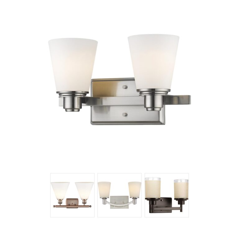 Z-Lite Kayla Collection Brushed Nickel Vanity Light