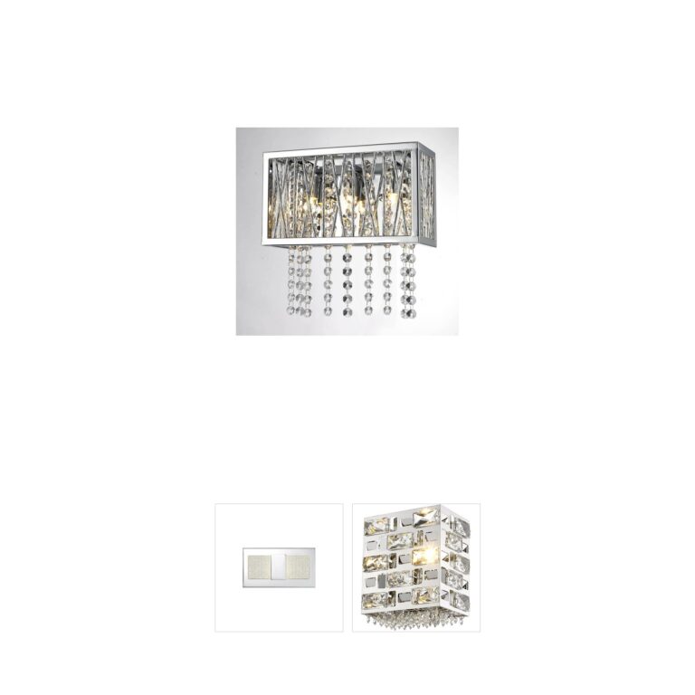 Bethel International Ys579 Series Clear Crystal Wall Sconce