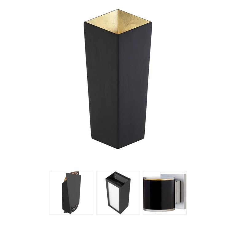 Modern Forms Dink Black Gold Leaf LED Wall Sconce