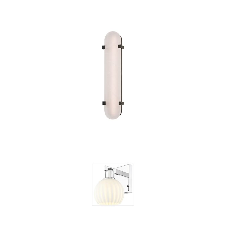 Hudson Valley Skylar 24.75" LED Wall Sconce in Old Bronze & Alabaster