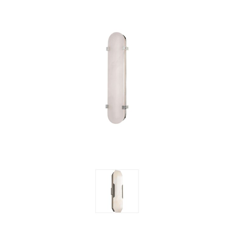 Hudson Valley Skylar 25" LED Wall Sconce in Polished Nickel & Alabaster