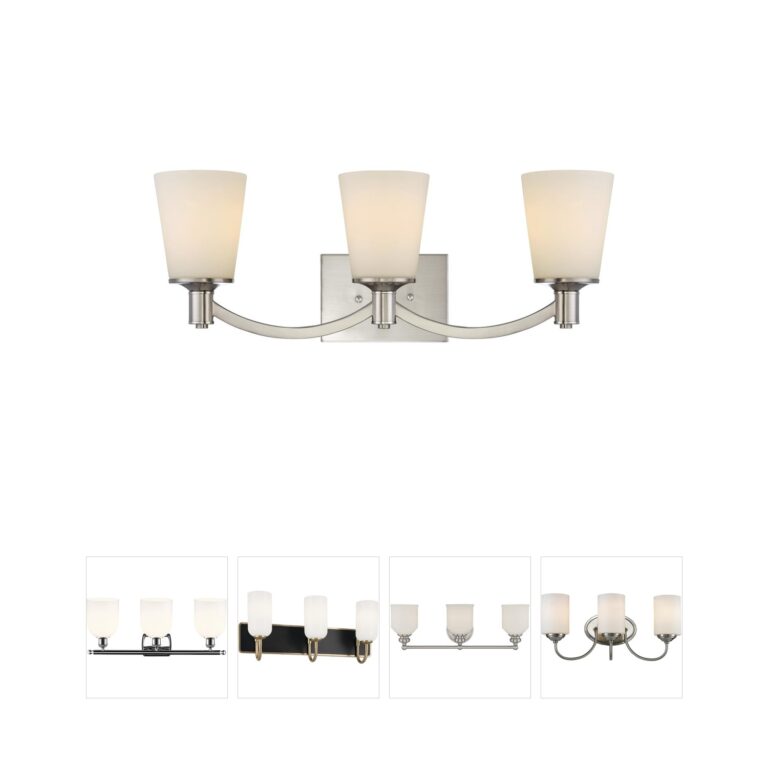Nuvo Laguna Brushed Nickel 3-Light Vanity Light