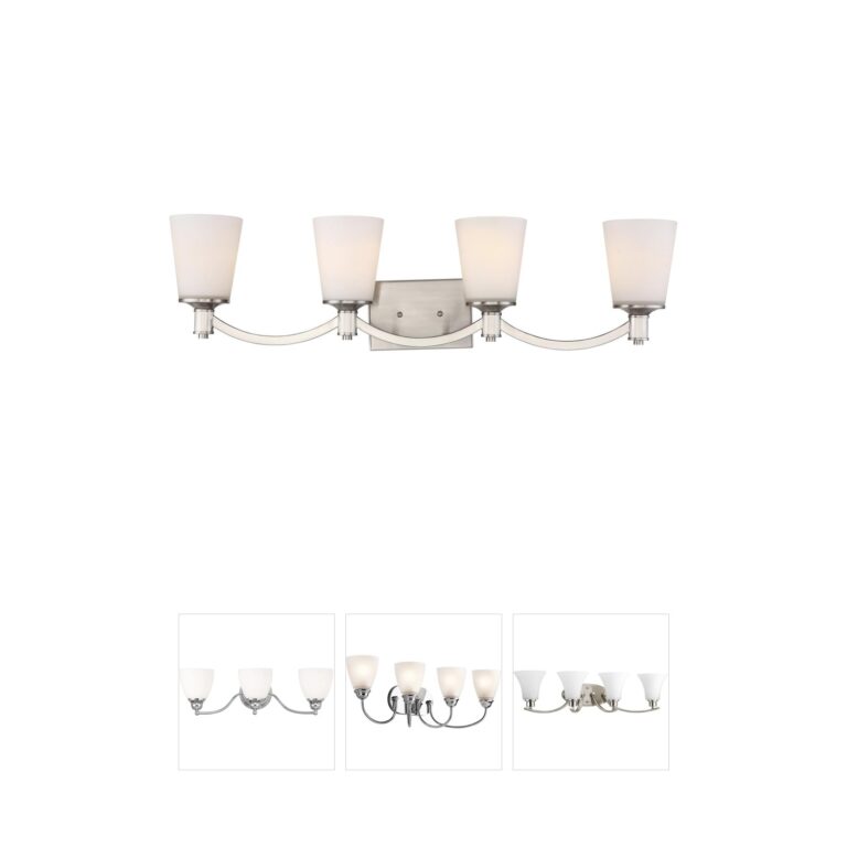 Nuvo Laguna 4-Light Brushed Nickel Vanity Light