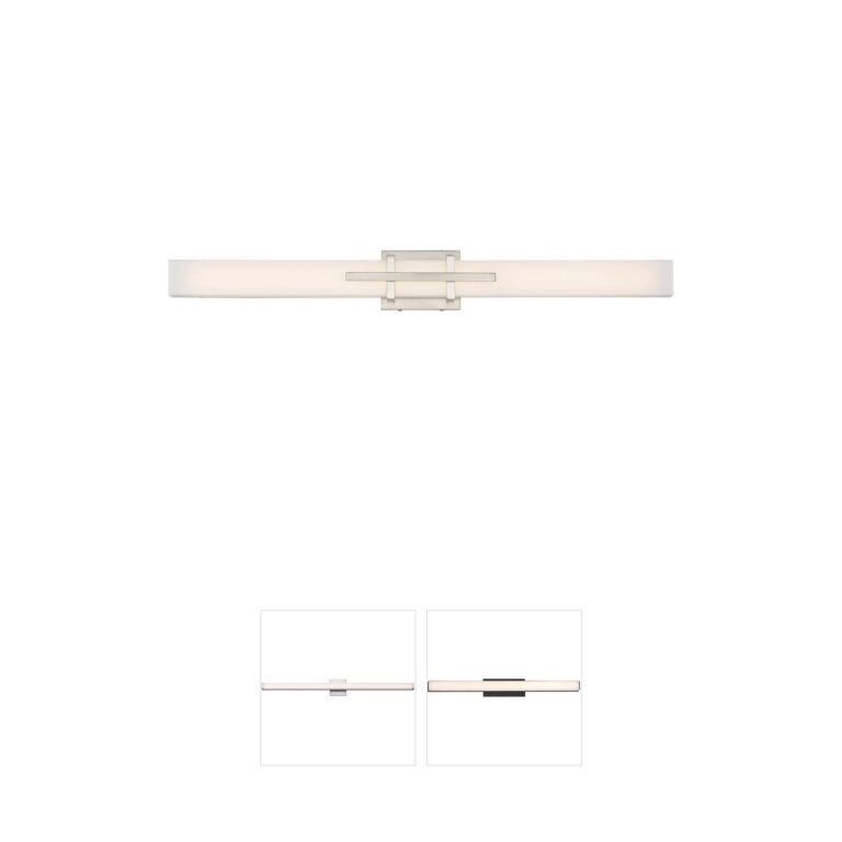 Nuvo Lighting Grill 36" Polished Nickel LED Vanity Light