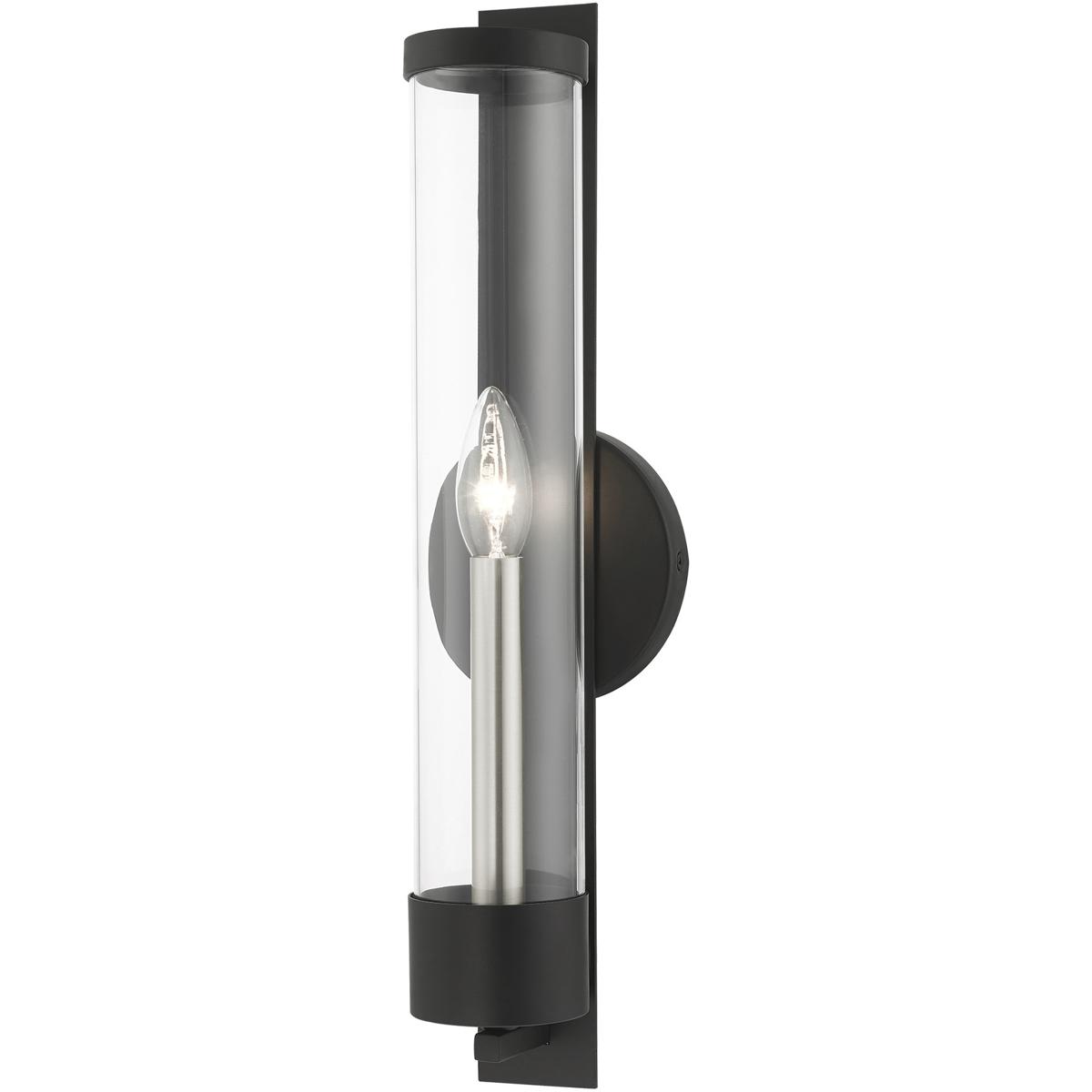 Livex Lighting Castleton Black Steel Wall Sconce - Elegant Lighting