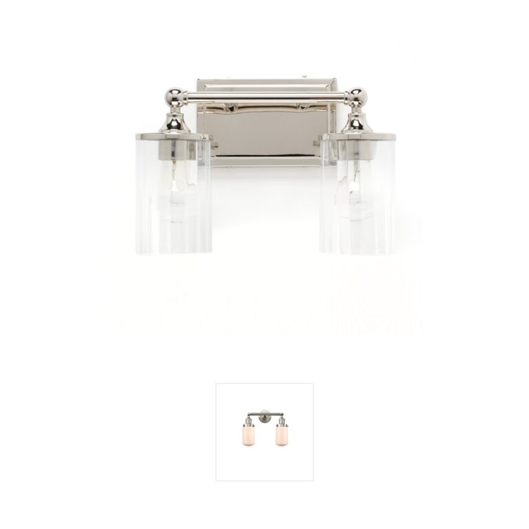 Capital Lighting Camden 2-Light Polished Nickel Vanity Light