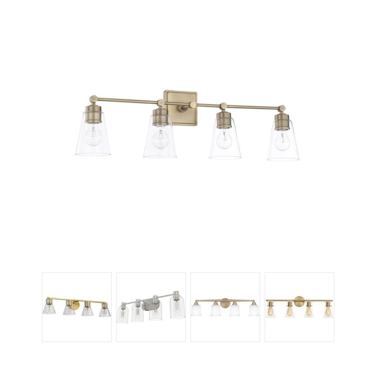 Capital Lighting Rory 4-Light Aged Brass Vanity Light