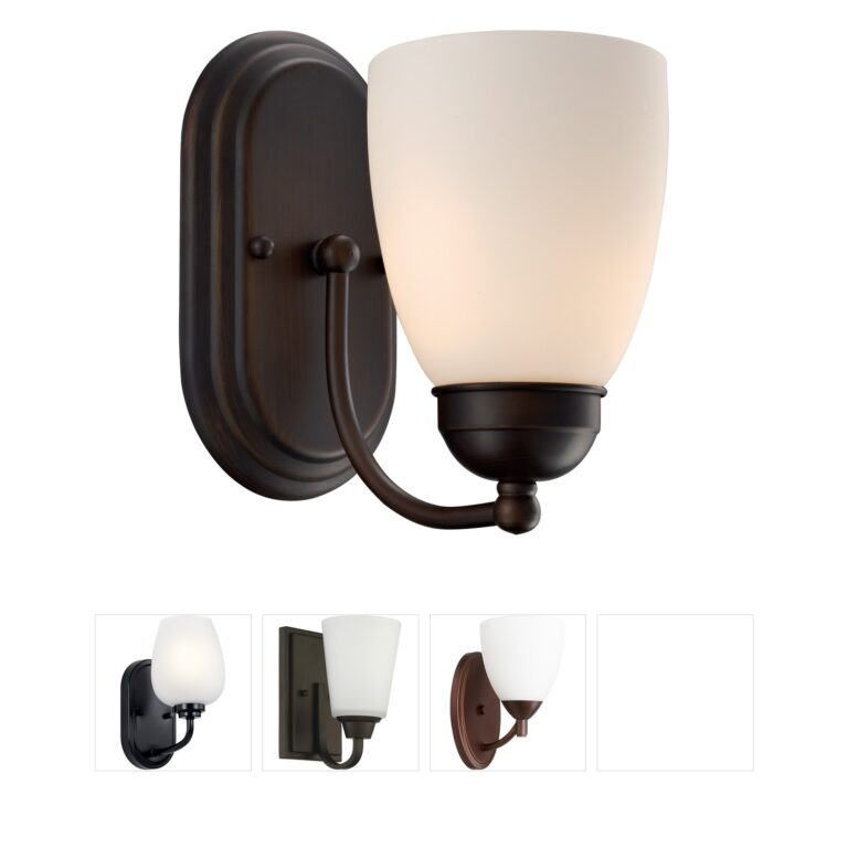 Trans Globe Lighting Clayton Collection Rubbed Oil Bronze Wall Sconce with Marbleized Shade