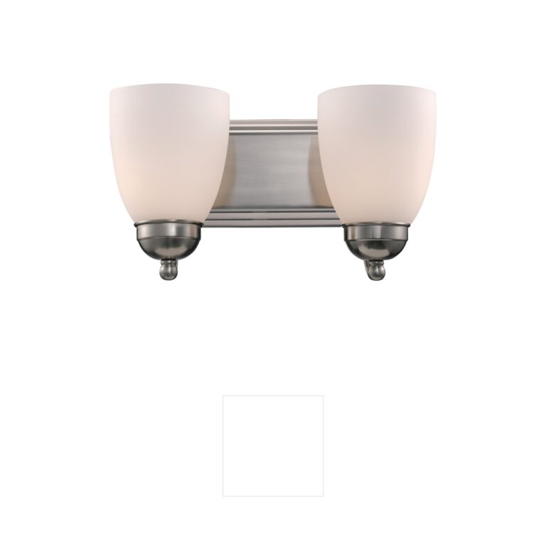 Trans Globe Lighting Clayton Brushed Nickel Vanity Bar with Frosted Glass