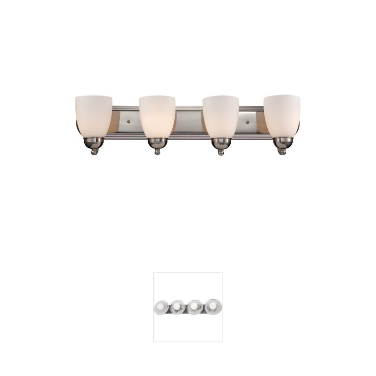 Trans Globe Lighting Clayton Brushed Nickel Vanity Bar