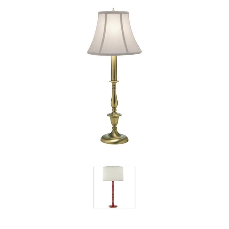 Stiffel Ellie Satin Brass Buffet Lamp