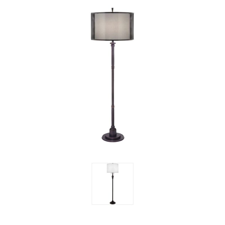 Stiffel Ellie Oxidized Bronze Perforated Metal Floor Lamp