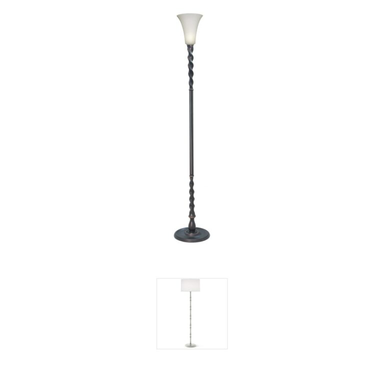 Stiffel Ellie Oxidized Bronze Torchierre Floor Lamp