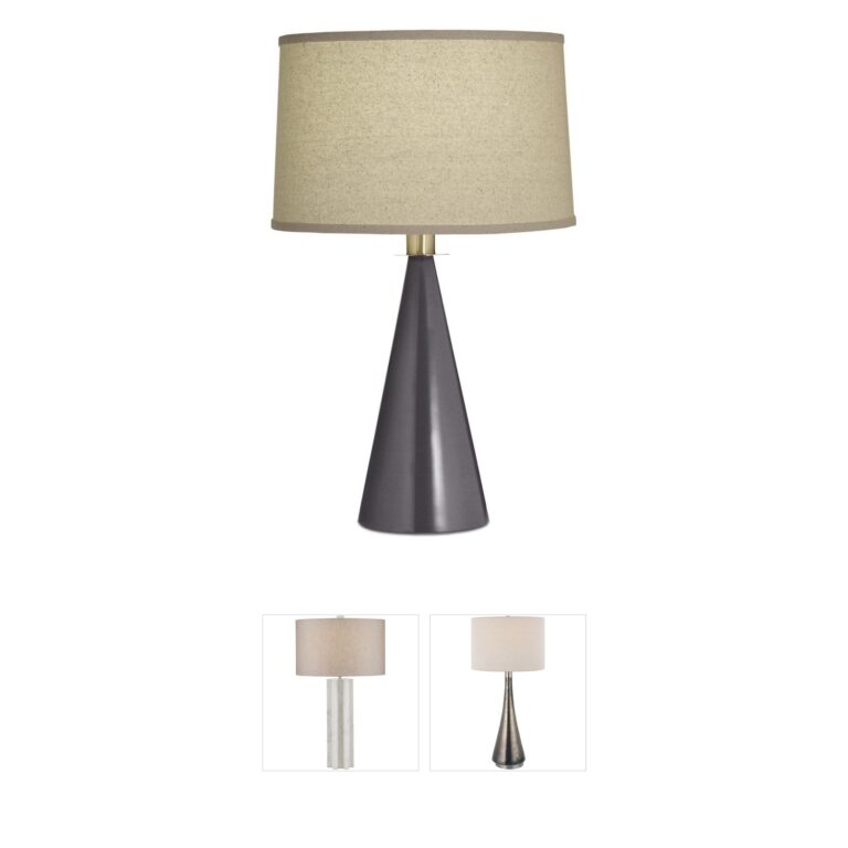 Stiffel Ellie Stonecutter Table Lamp with Natural Bombay Shade