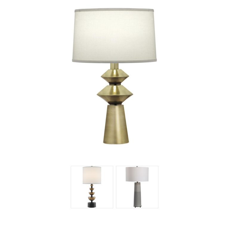 Stiffel Ellie Antique Bronze Linen Table Lamp