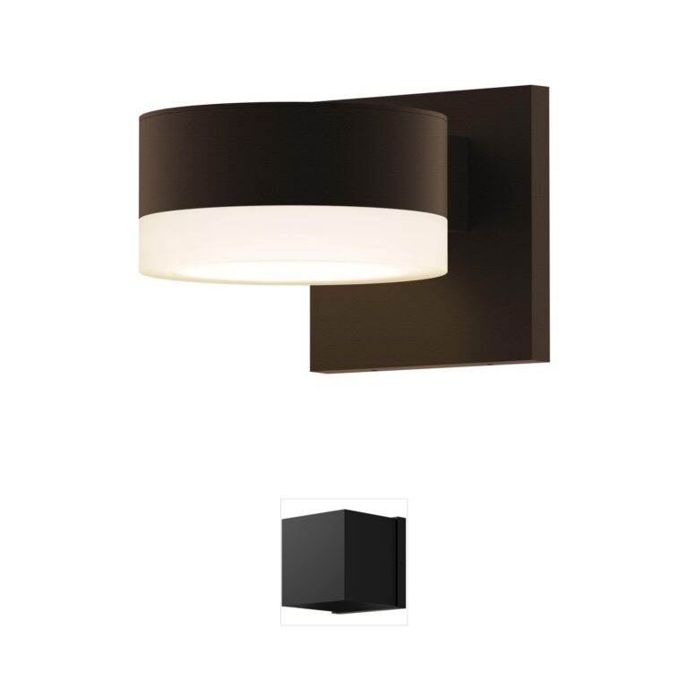 Sonneman Reals Textured Bronze LED Outdoor Wall Light