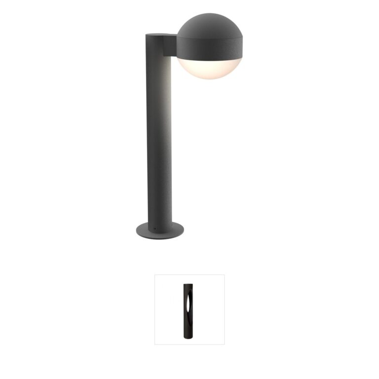 Sonneman Lighting Reals Textured Gray LED Bollard