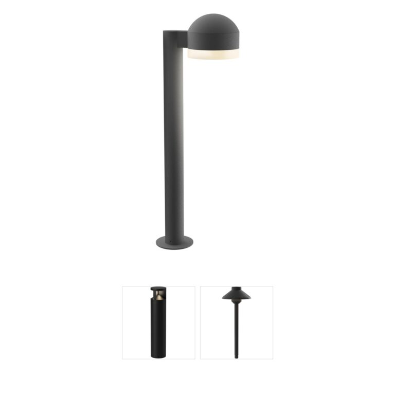 Sonneman Lighting Reals Textured Gray LED Bollard