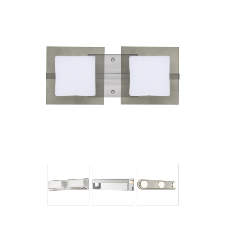 Besa Lighting Alex Collection Satin Nickel Vanity Light