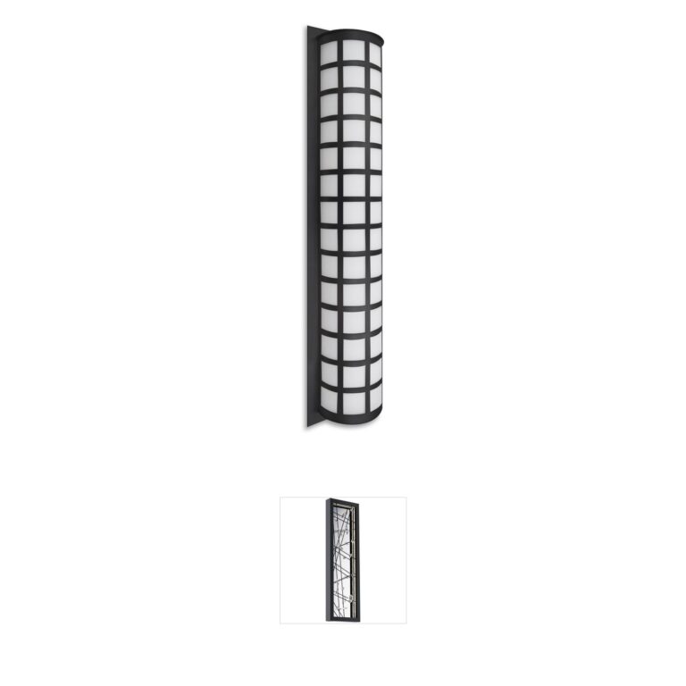 Besa Lighting Scala 40 Black Aluminum Outdoor Wall Light