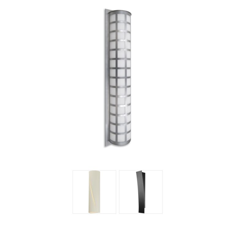 Besa Lighting Scala 40 Silver LED Outdoor Wall Sconce