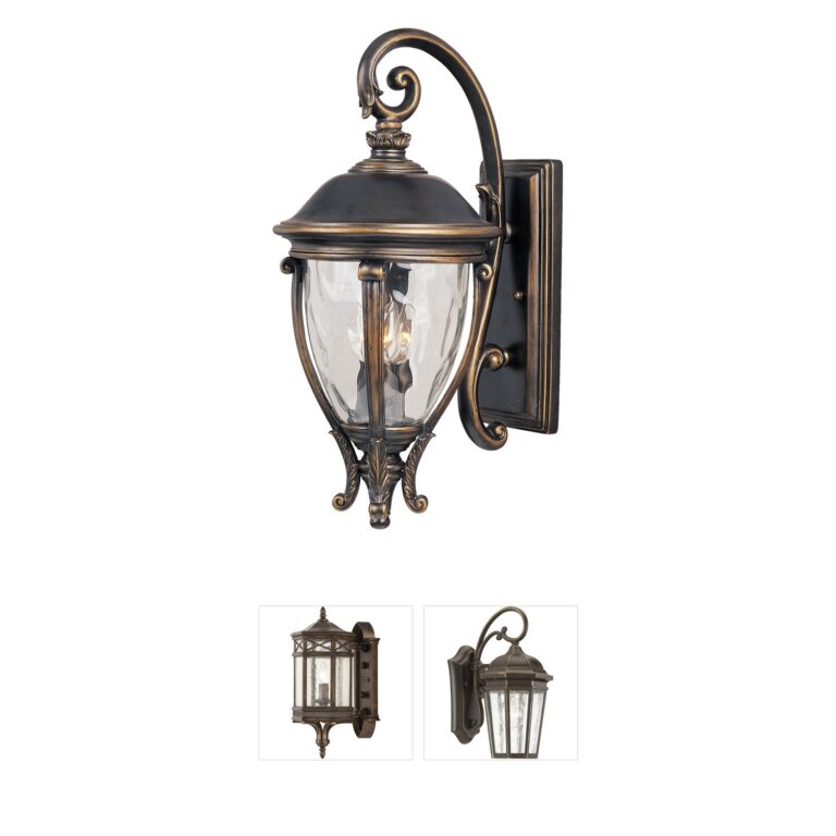 Maxim Lighting Camden VX Golden Bronze Outdoor Wall Lantern