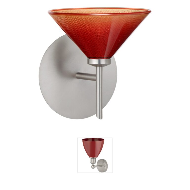 Besa Lighting Kona Sunset Glass & Steel Wall Sconce