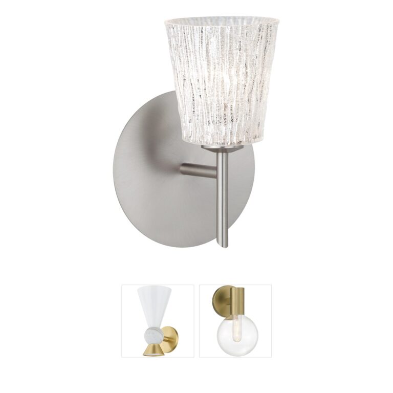 Besa Lighting Nico 4 Glitter Stone LED Wall Sconce