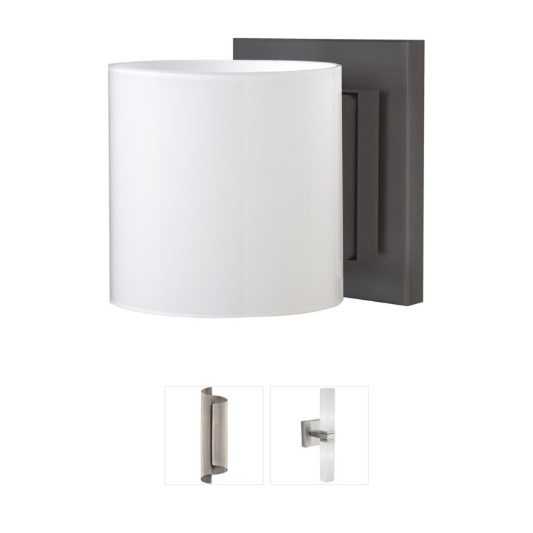 Besa Lighting Pogo Bronze LED Wall Sconce with Opal Glass