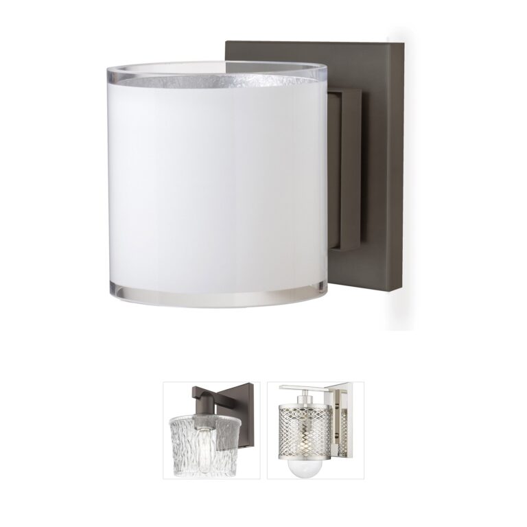 Besa Lighting Pogo Bronze & Glass Mini Sconce