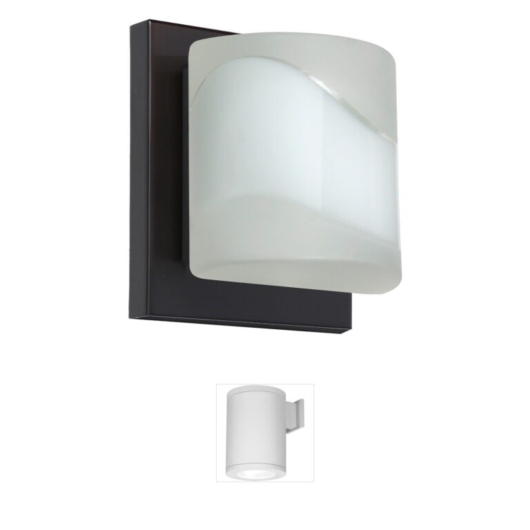 Besa Lighting Paolo Bronze Wall Sconce with Opal Frost Glass