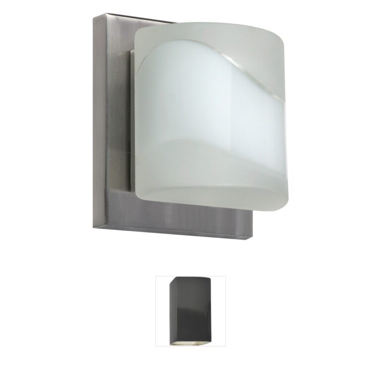 Besa Lighting Paolo Satin Nickel & Opal Frost LED Wall Sconce