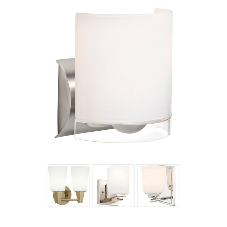 Besa Lighting Celtic Satin Nickel Wall Sconce with Opal Glass