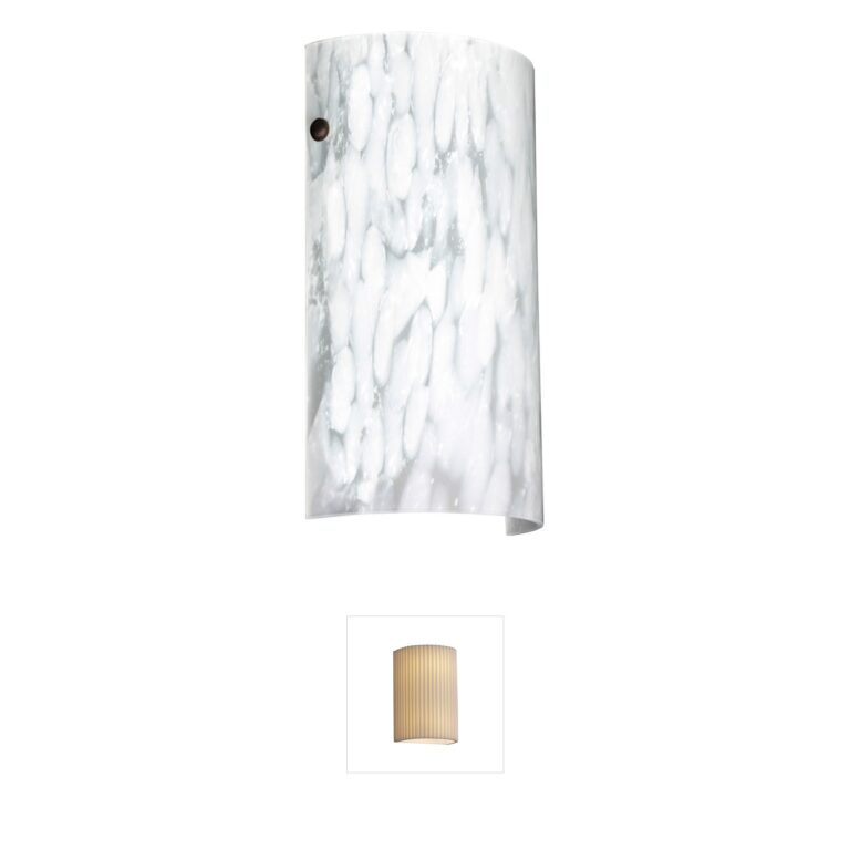 Besa Lighting Tamburo 7 Bronze & Carrera Glass Wall Sconce