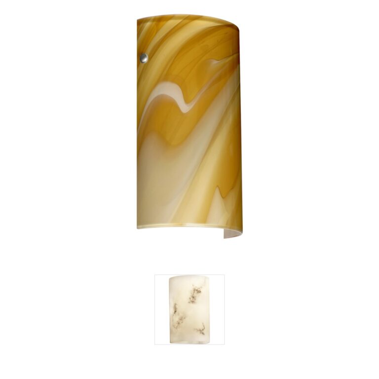 Besa Lighting Tamburo 7 Honey Glass Wall Sconce
