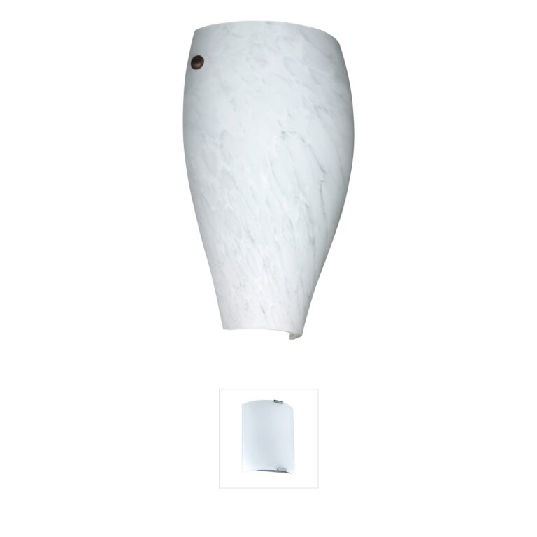 Besa Lighting Chelsea Bronze & Carrera Glass Wall Sconce