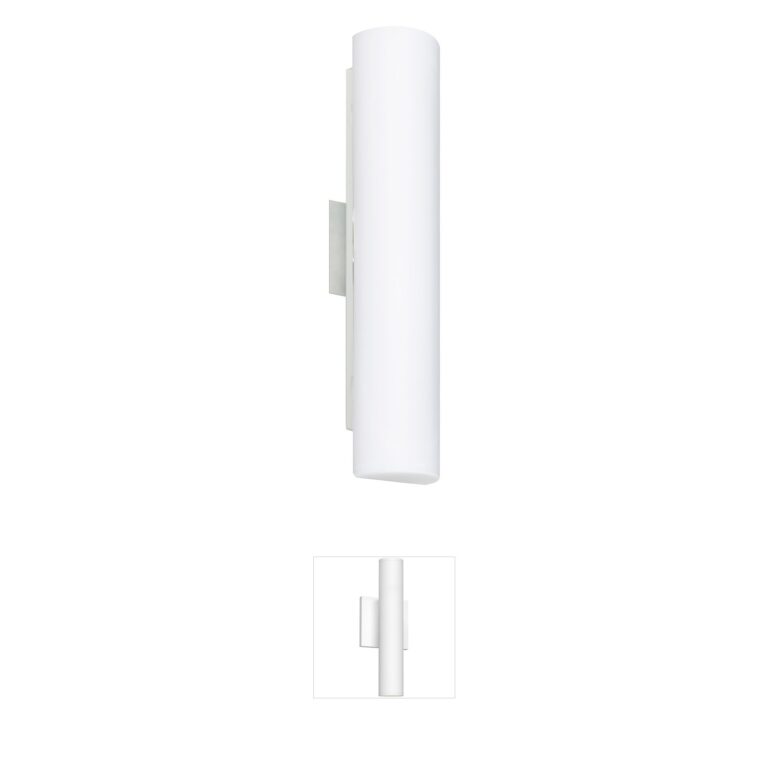 Besa Lighting Baaz 20 Polished Nickel Wall Sconce with Opal Matte Glass