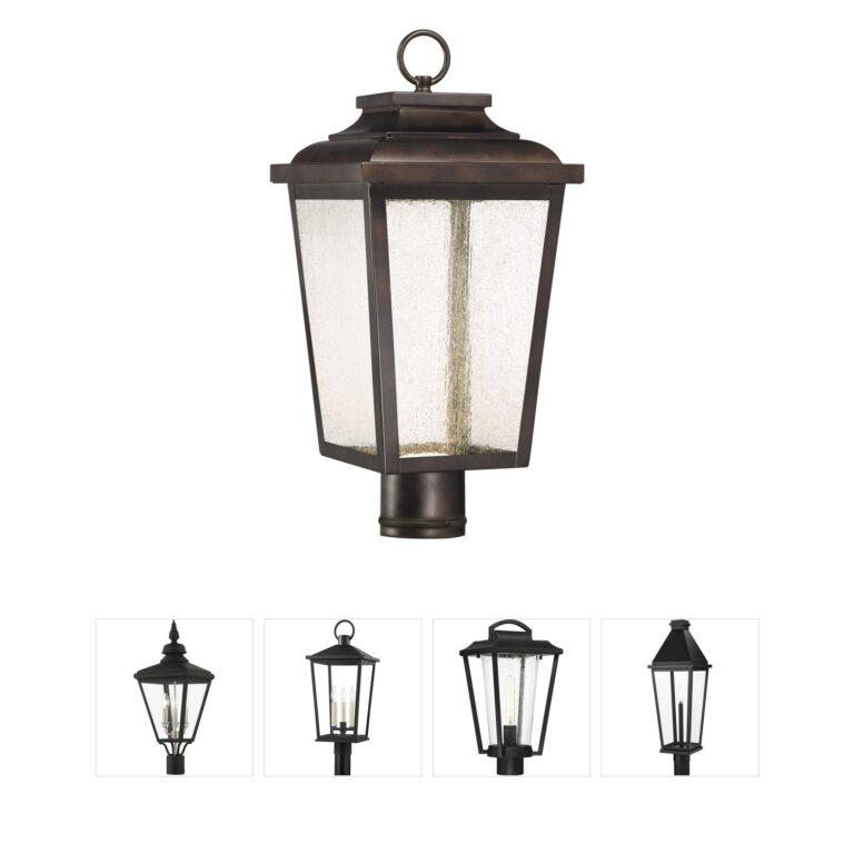 Minka-Lavery Irvington Manor Chelsea Bronze LED Post Light